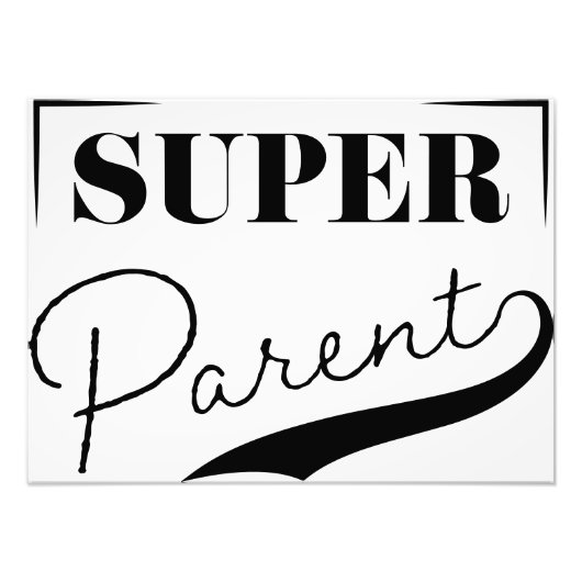 Super Parent Foto Afdruk (Voorkant)