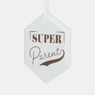 Super Parent Glas Ornament