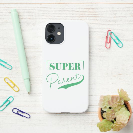 Super Parent iPhone Hoesje (Op bureau)