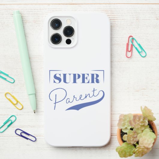 Super Parent iPhone Hoesje (Op bureau)