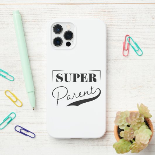 Super Parent iPhone Hoesje (Op bureau)