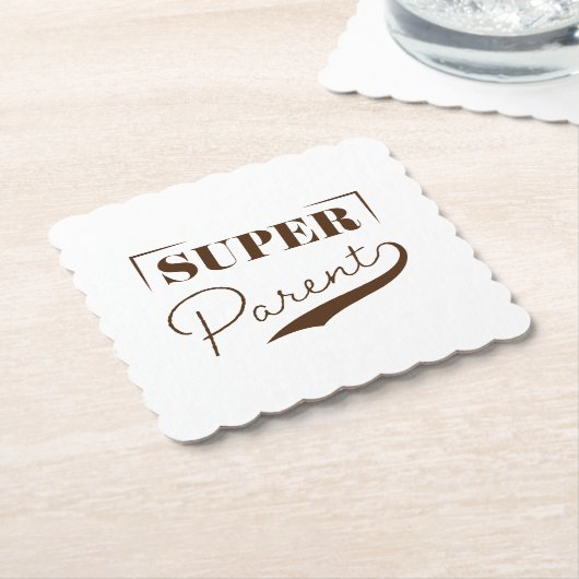 Super Parent Kartonnen Onderzetters (Gebogen)