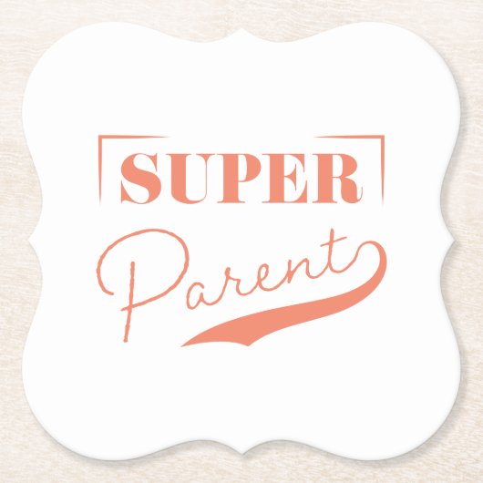 Super Parent Kartonnen Onderzetters (Voorkant)