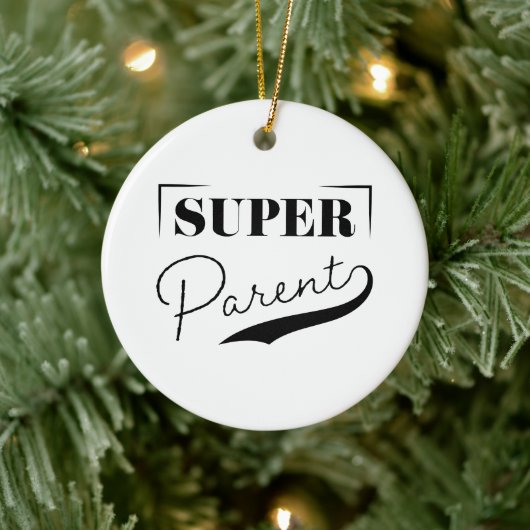 Super Parent Keramisch Ornament (Boom)