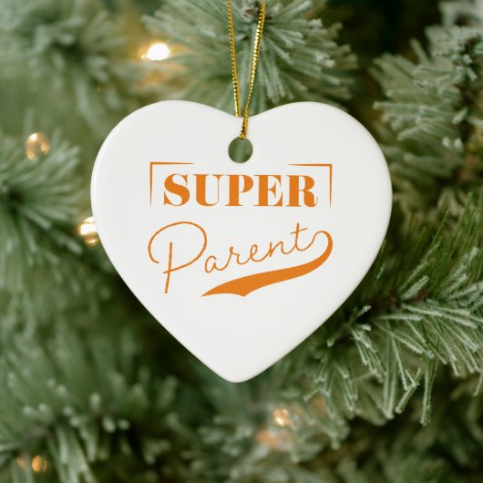 Super Parent Keramisch Ornament (Boom)