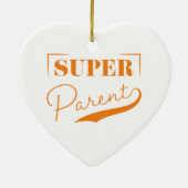 Super Parent Keramisch Ornament (Achterkant)