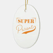 Super Parent Keramisch Ornament (Links)