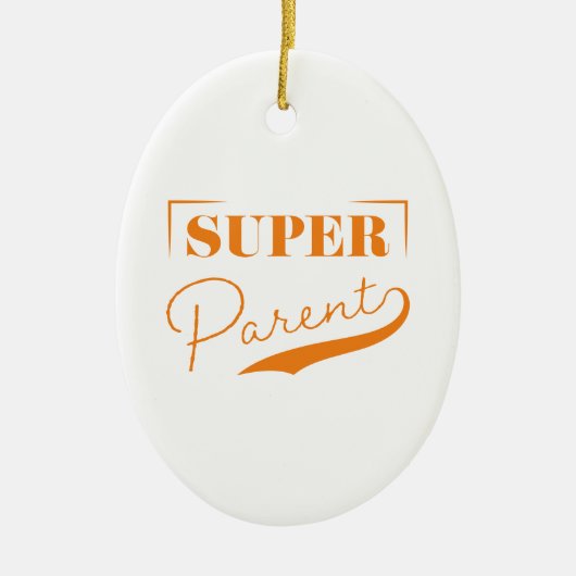 Super Parent Keramisch Ornament (Voorkant)