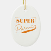 Super Parent Keramisch Ornament (Achterkant)