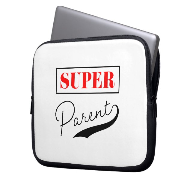 Super Parent Laptop Sleeve (Voorkant Links)