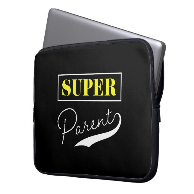 Super Parent Laptop Sleeve (Voorkant Links)