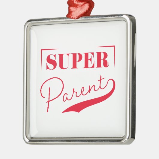 Super Parent Metalen Ornament (Links)