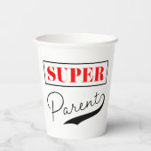 Super Parent Papieren Bekers (Achterkant)