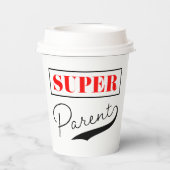 Super Parent Papieren Bekers (Achterkant)