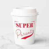 Super Parent Papieren Bekers (Achterkant)