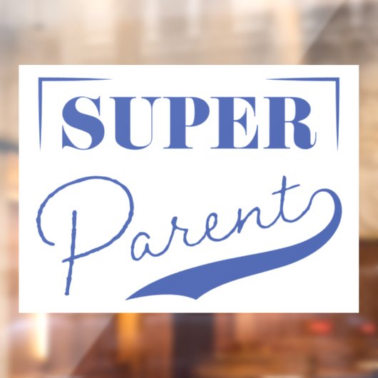 Super Parent Raamsticker (Vel 2)
