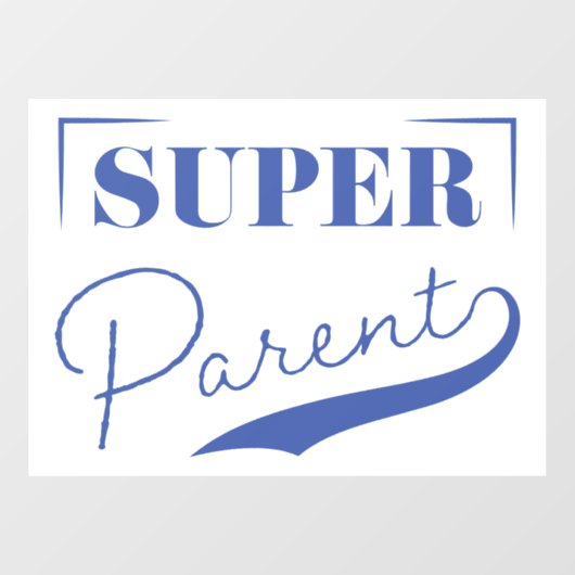 Super Parent Raamsticker (Vel)