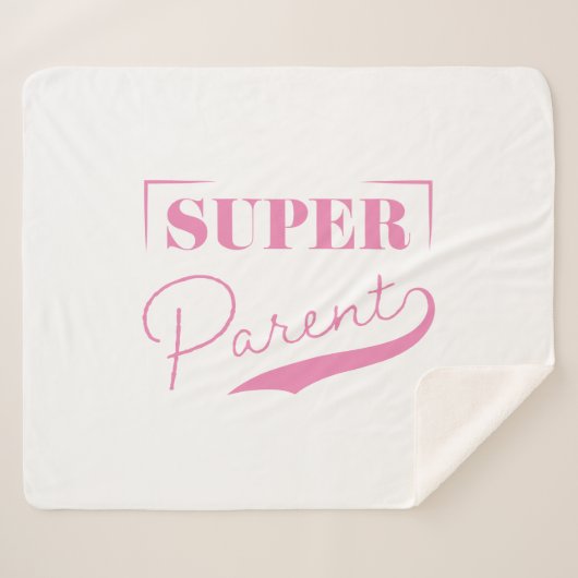 Super Parent Sherpa Deken (Voorkant (horizontaal))