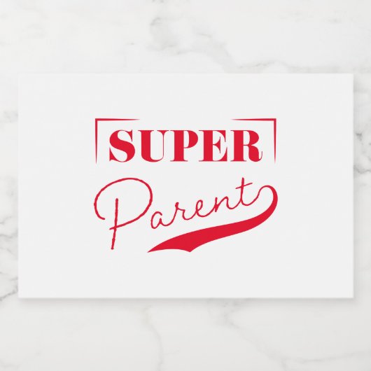 Super Parent Voedselcontainer Etiket (Enkel label)