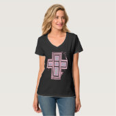 Super Pastel Goth Graffiti Kruis T-shirt (Voorkant volledig)