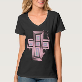 Super Pastel Goth Graffiti Kruis T-shirt