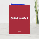 Super Patriot Dausshond Wenskaart Kaart (Achterkant)