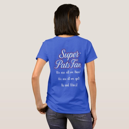 Super Pats Fan Dames T-Shirt (Achterkant volledig)