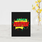 Super Pawpaw stripboek thema superheld vaders  Kaart (Gele Bloem)