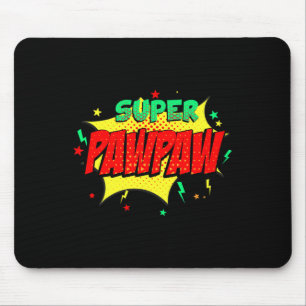 Super Pawpaw stripboek thema superheld vaders  Muismat