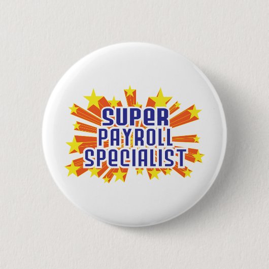 Super Payroll Specialist Ronde Button 5,7 Cm (Voorkant)