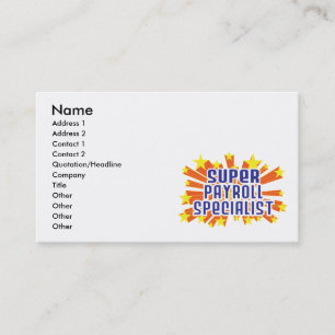 Super Payroll Specialist Visitekaartje