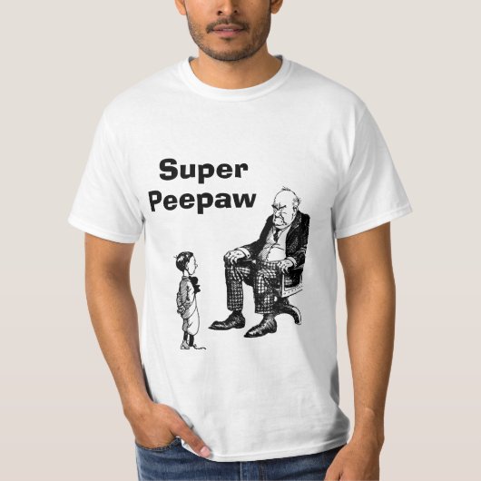 Super Peepaw Zitting T-shirt (Voorkant)