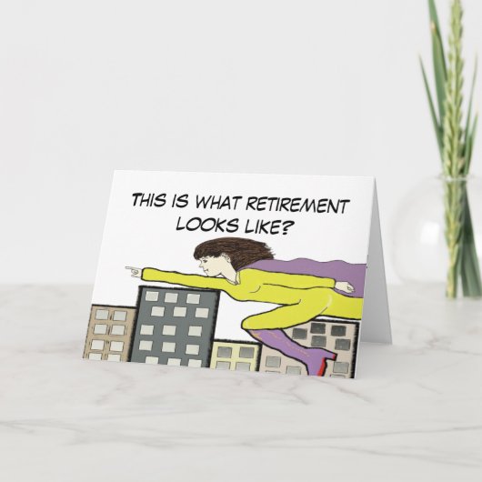 Super pensionering Kaart (Voorkant)