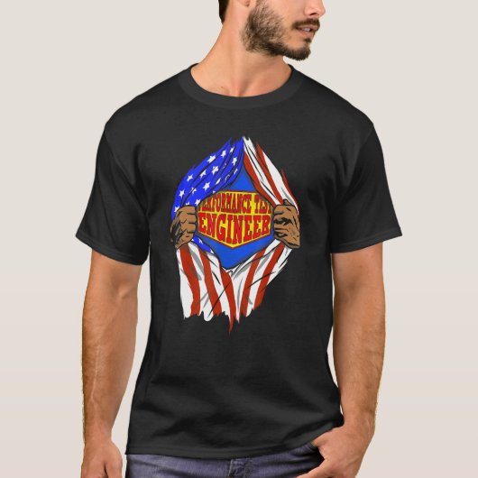 Super Performance Test Engineer Hero Job T-shirt (Voorkant)