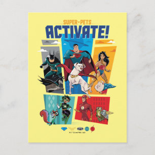 Super-Pets & Justice League - Activate! Briefkaart