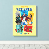 Super-Pets & Justice League - Activate! Canvas Afdruk (Insitu (Houten vloer))