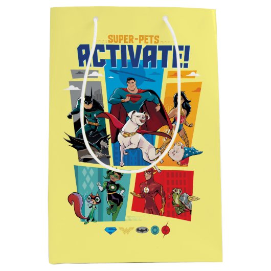 Super-Pets & Justice League - Activate! Medium Cadeauzakje (Voorkant)