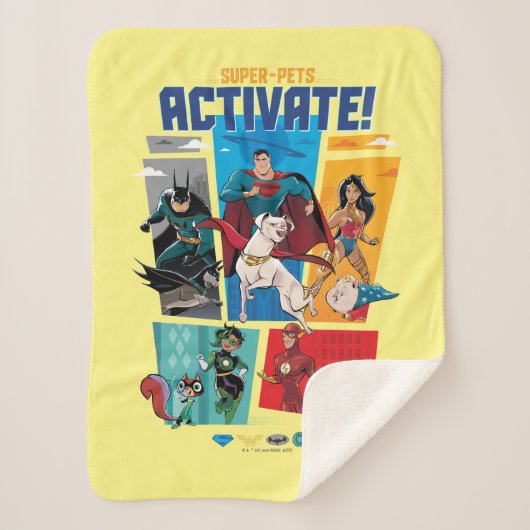 Super-Pets & Justice League - Activate! Sherpa Deken (Voorkant)