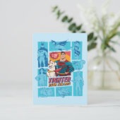 Super Pets & Justice League - Draai je vingers aan Briefkaart (Staand voorkant)