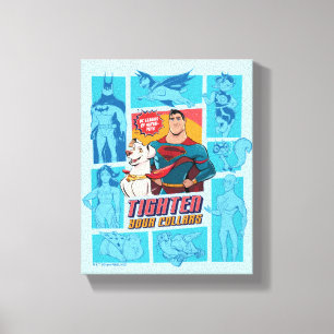 Super Pets & Justice League - Draai je vingers aan Canvas Afdruk