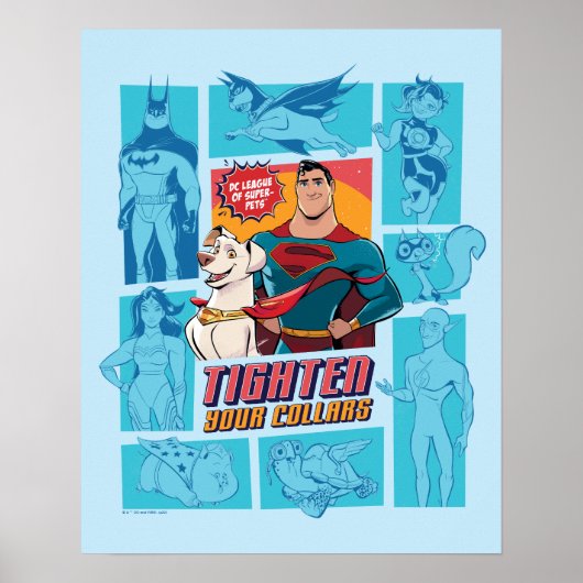Super Pets & Justice League - Draai je vingers aan Poster (Voorkant)