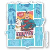 Super Pets & Justice League - Draai je vingers aan Sticker (Voorkant)
