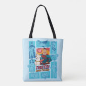 Super Pets & Justice League - Draai je vingers aan Tote Bag (Achterkant)