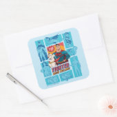 Super Pets & Justice League - Draai je vingers aan Vierkante Sticker (Envelop)