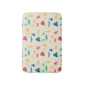 Super Pets & Justice League Silhouette Pattern Badmat (Voorkant Verticaal)