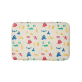 Super Pets & Justice League Silhouette Pattern Badmat (Voorkant)