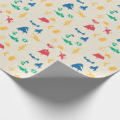 Super Pets & Justice League Silhouette Pattern Cadeaupapier (Hoek)