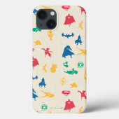 Super Pets & Justice League Silhouette Pattern Case-Mate iPhone Case (Achterkant)