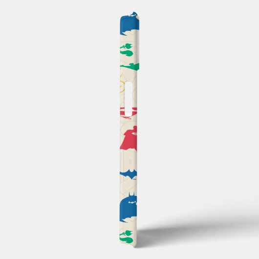 Super Pets & Justice League Silhouette Pattern Case-Mate iPhone Case (Achterkant / Rechts)
