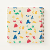 Super Pets & Justice League Silhouette Pattern Notitieboek (Achterkant)